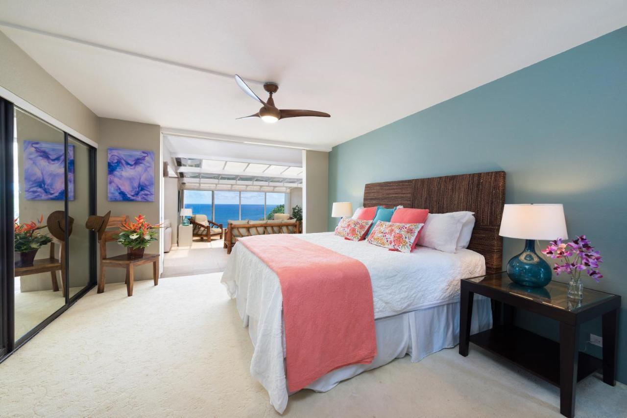 Puu Poa Ocean Bluff Condo, Incredible Views, Walk To Beaches, Pool & Tennis Princeville Exteriör bild