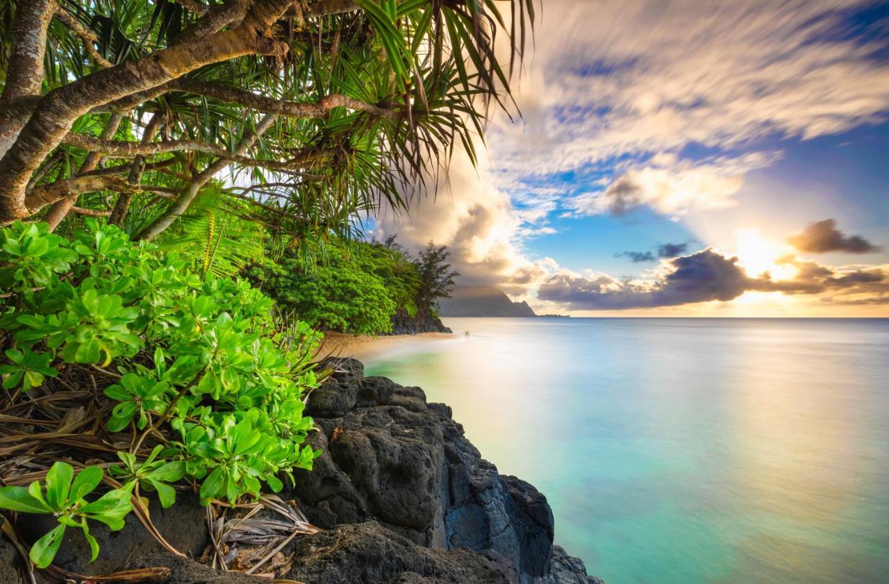 Puu Poa Ocean Bluff Condo, Incredible Views, Walk To Beaches, Pool & Tennis Princeville Exteriör bild