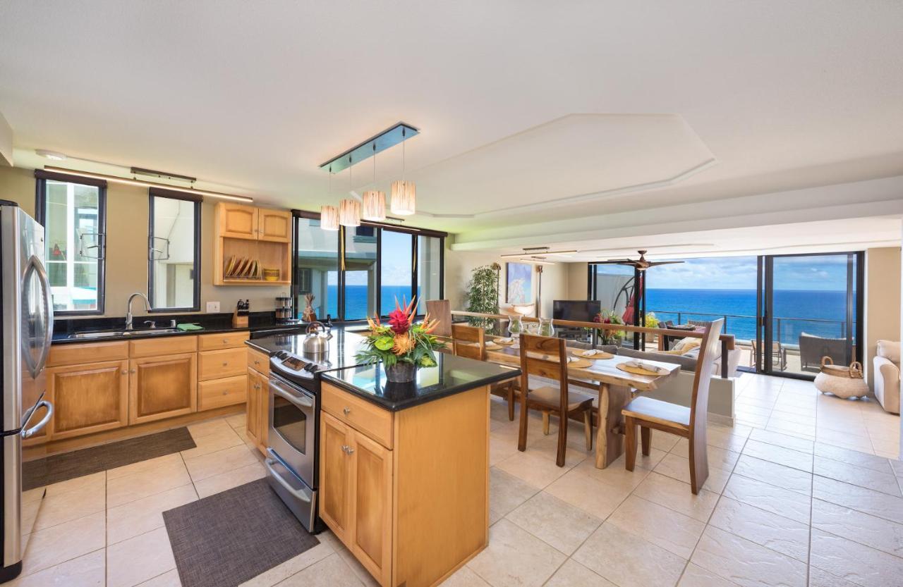 Puu Poa Ocean Bluff Condo, Incredible Views, Walk To Beaches, Pool & Tennis Princeville Exteriör bild